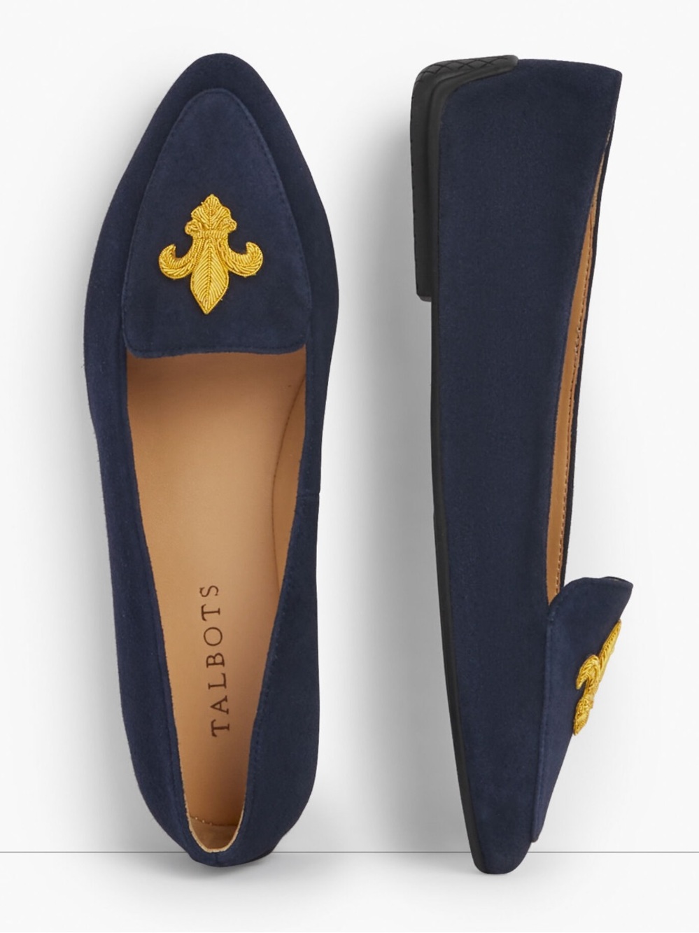 Talbots Francesca blue driving moccasins shoes size 8.5